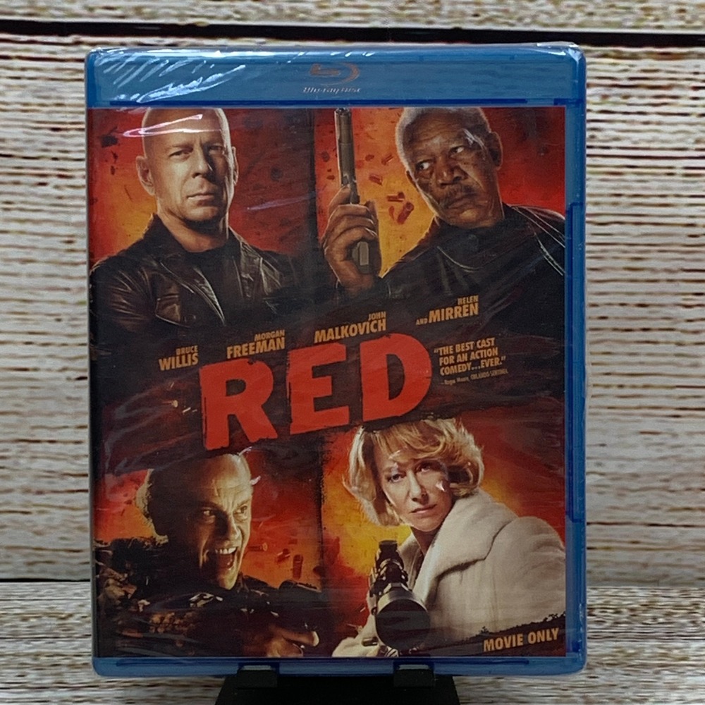 RED [2010 Blu Ray Movie] Bruce Willis Morgan Freeman John Malkovich Helen Mirren